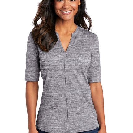 Port Authority  ® Women's Stretch Heather Open Neck Top  LK583