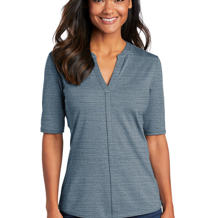 Port Authority  ® Women's Stretch Heather Open Neck Top  LK583