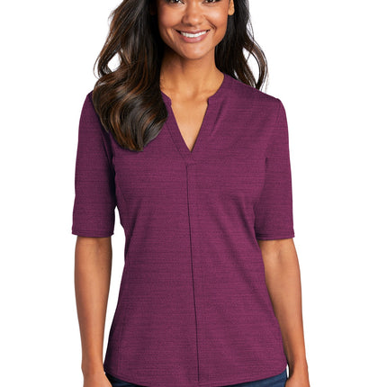 Port Authority  ® Women's Stretch Heather Open Neck Top  LK583