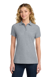 Port & Co Women's Core Blend Pique Polo. LKP155
