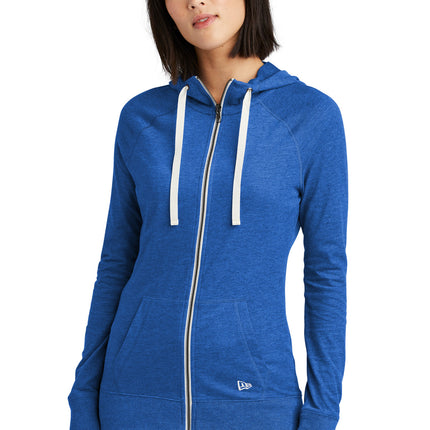 New Era ® Women's Sueded Cotton Blend Full-Zip Hoodie. LNEA122