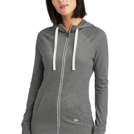New Era ® Women's Sueded Cotton Blend Full-Zip Hoodie. LNEA122