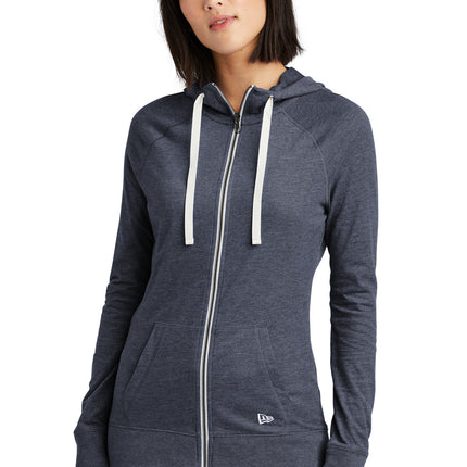 New Era ® Women's Sueded Cotton Blend Full-Zip Hoodie. LNEA122