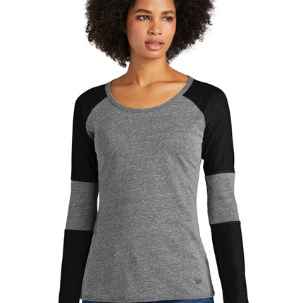 New Era  ® Ladies Tri-Blend Performance Baseball Tee. LNEA132