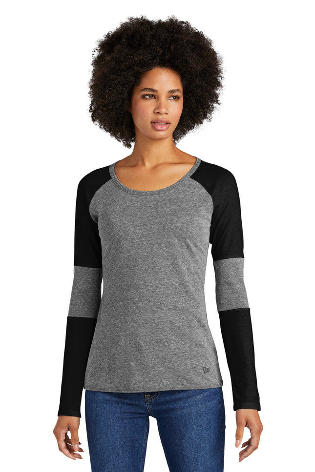 New Era  ® Ladies Tri-Blend Performance Baseball Tee. LNEA132