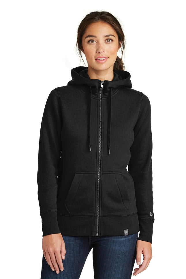 New Era  ® Women's French Terry Full-Zip Hoodie. LNEA502