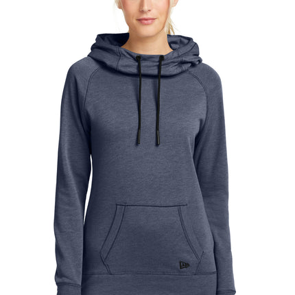 New Era  ® Women's Tri-Blend Fleece Pullover Hoodie. LNEA510