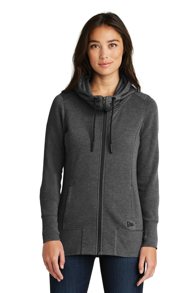 New Era  ® Women's Tri-Blend Fleece Full-Zip Hoodie. LNEA511