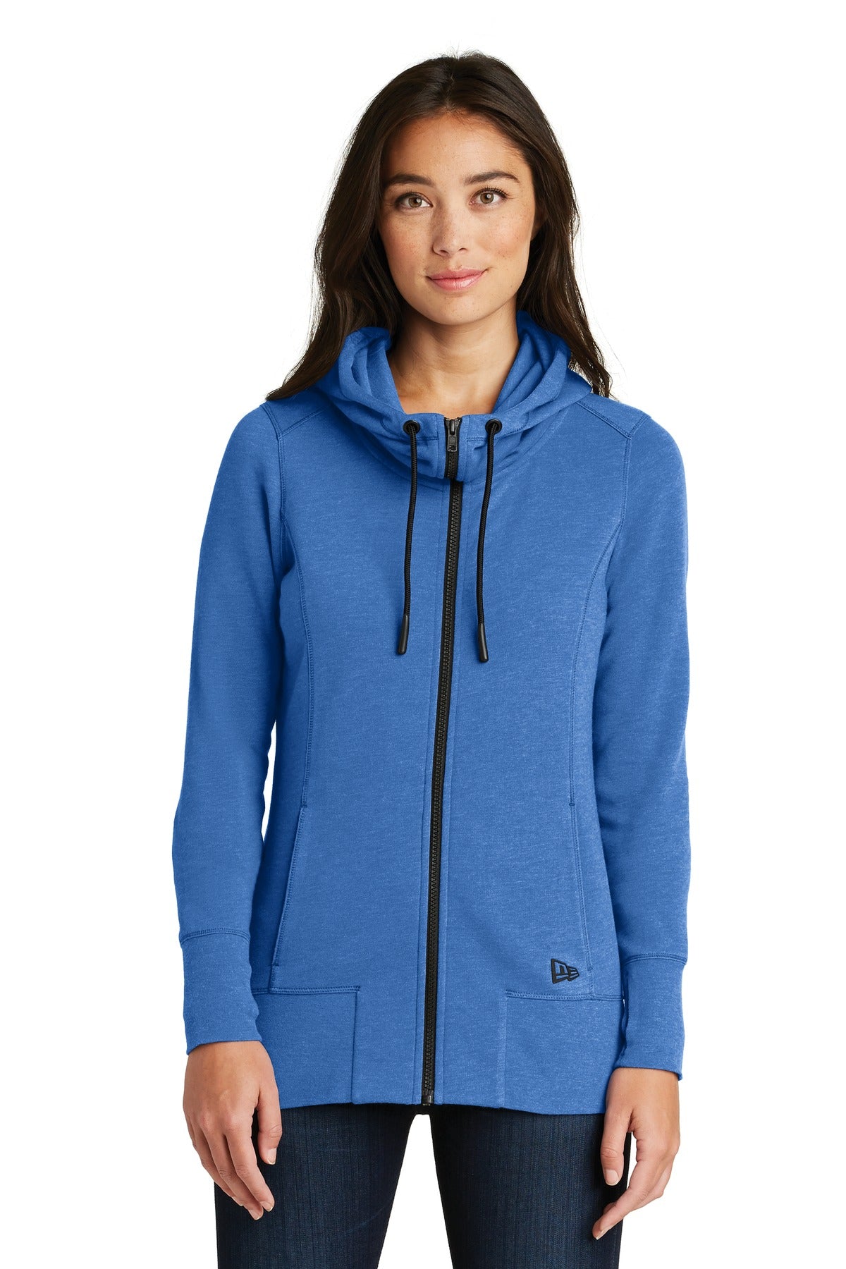 New Era ® Women's Tri-Blend Fleece Full-Zip Hoodie LNEA511