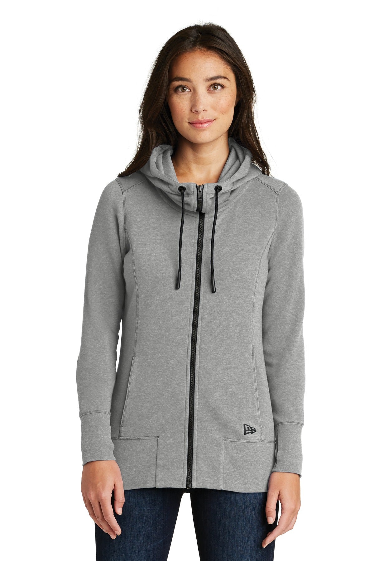 New Era ® Women's Tri-Blend Fleece Full-Zip Hoodie LNEA511