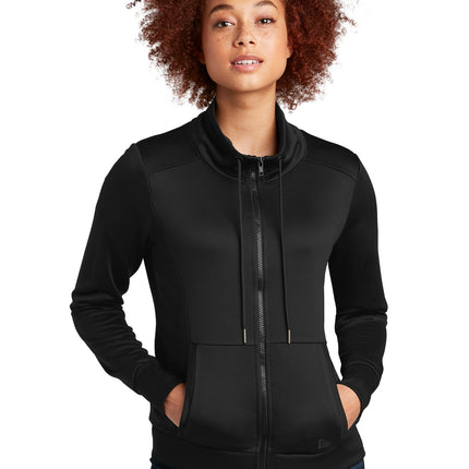 New Era ® Women's Performance Terry Full-Zip Cowl LNEA530