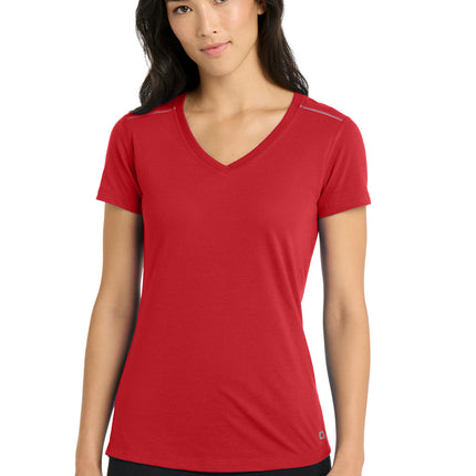 OGIO  ® Women's Peak V-Neck Tee. LOE337