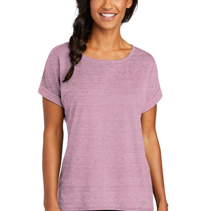 OGIO  ®  Ladies Luuma Cuffed Short Sleeve. LOG800