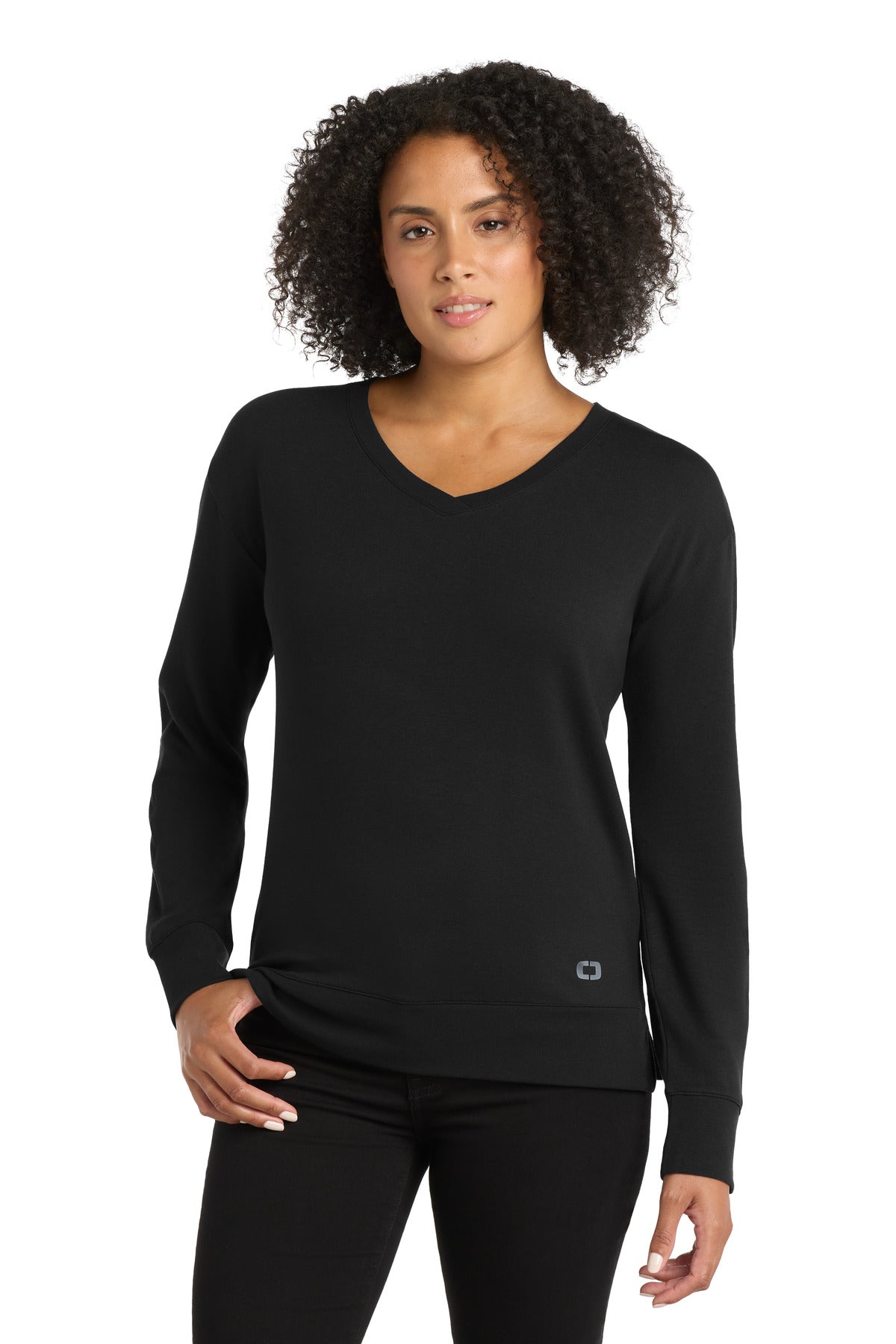 OGIO® Women's Luuma Flex Long Sleeve V-Neck LOG825