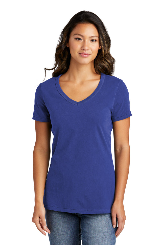 Port & Company ®  Women's Beach Wash ®  Garment-Dyed V-Neck Tee LPC099V