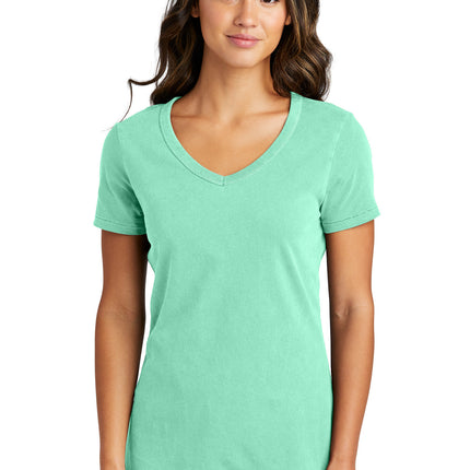 Port & Company ®  Women's Beach Wash ®  Garment-Dyed V-Neck Tee LPC099V