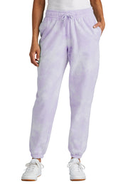 Port & Co™ Women's Beach Wash® Cloud Tie-Dye Sweatpant LPC140P