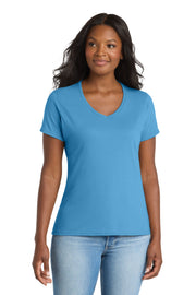 Port & Co Women's Performance Blend V-Neck Tee LPC381V