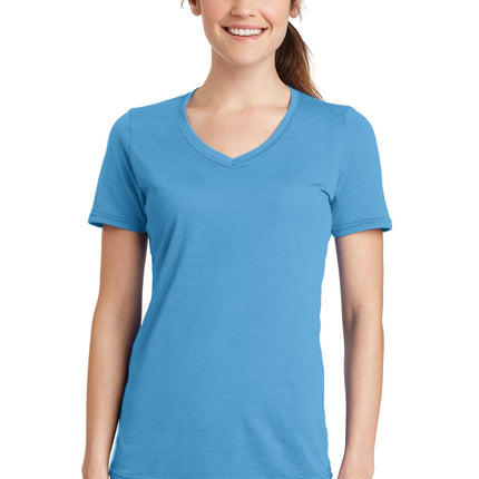 Port & Company ®  Women's Performance Blend V-Neck Tee. LPC381V