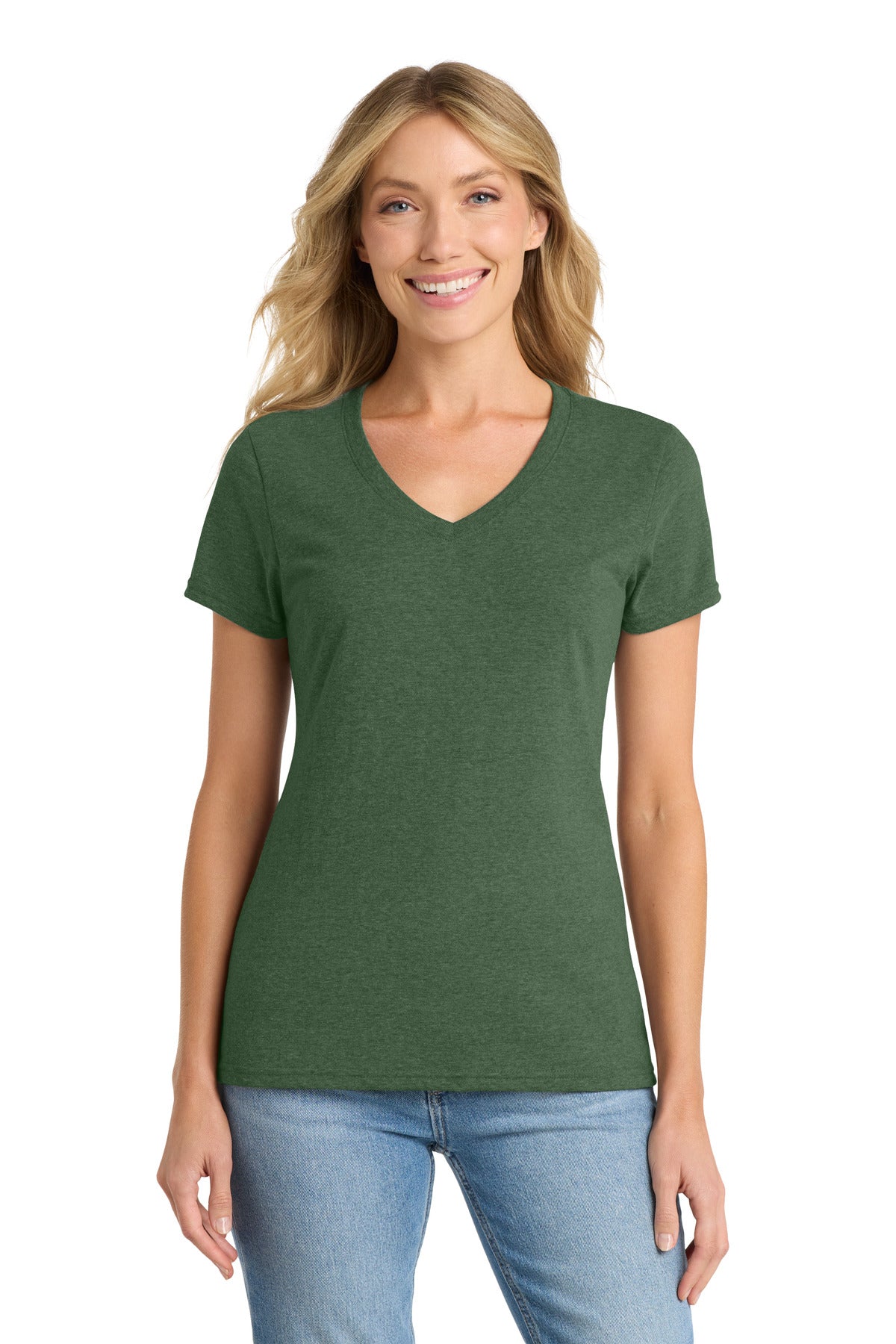 Port & Co™ Women's Fan Favorite™ Blend V-Neck Tee LPC455V