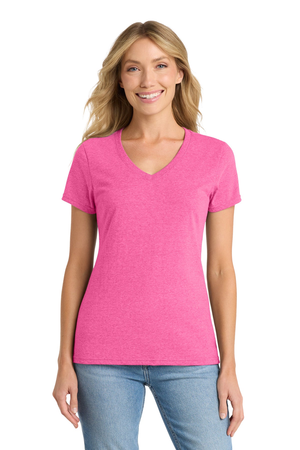 Port & Co™ Women's Fan Favorite™ Blend V-Neck Tee LPC455V
