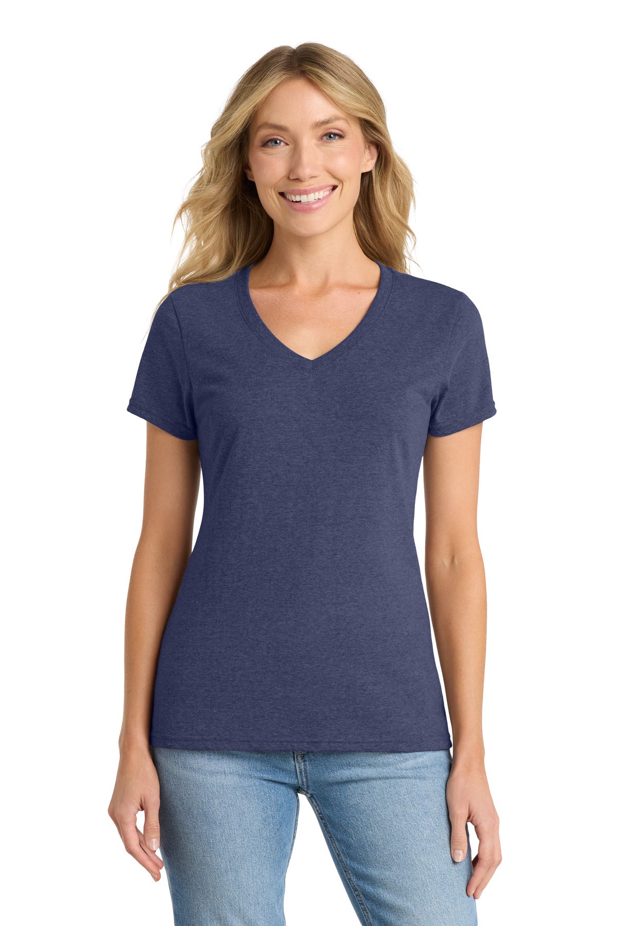 Port & Co™ Women's Fan Favorite™ Blend V-Neck Tee LPC455V