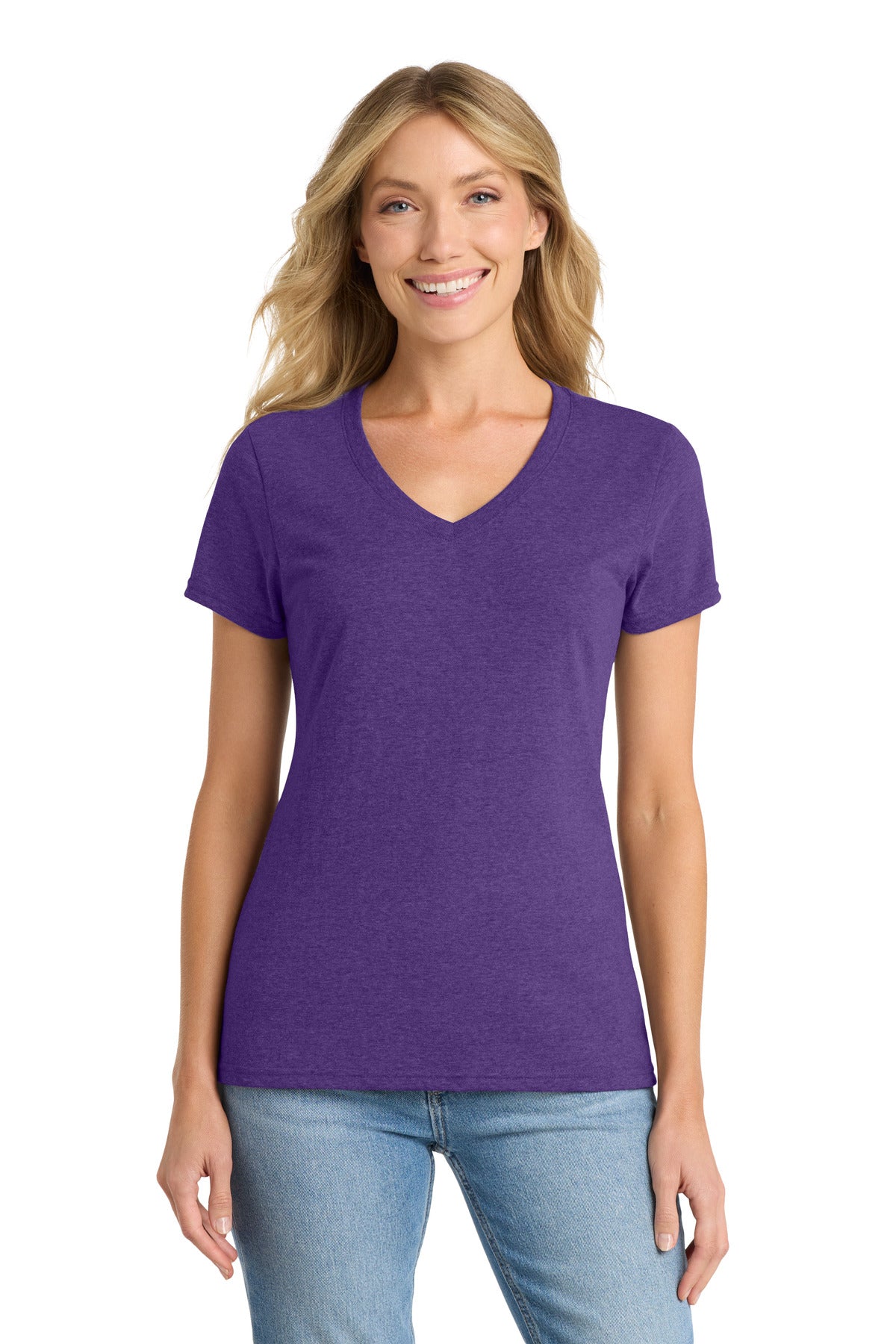 Port & Co™ Women's Fan Favorite™ Blend V-Neck Tee LPC455V