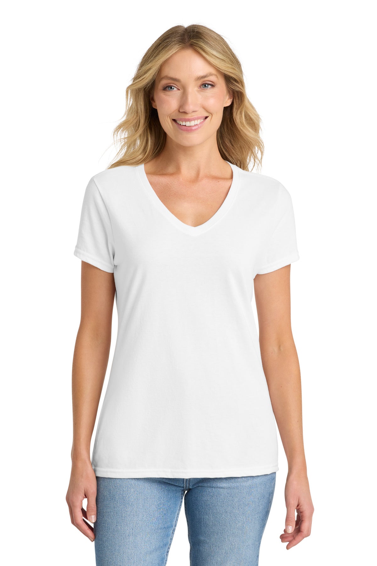 Port & Co™ Women's Fan Favorite™ Blend V-Neck Tee LPC455V