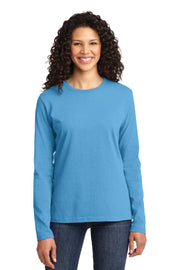 Port & Co™ Women's Long Sleeve Core Cotton Tee LPC54LS