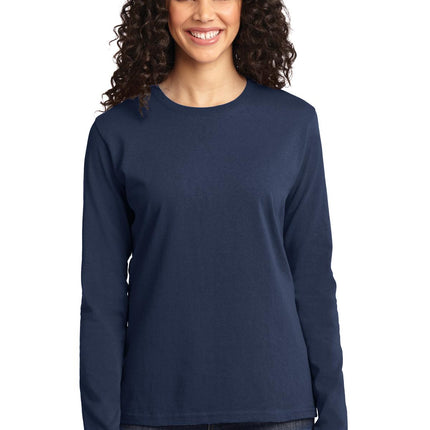 Port & Company ®  Women's Long Sleeve Core Cotton Tee. LPC54LS