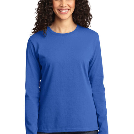 Port & Company ®  Women's Long Sleeve Core Cotton Tee. LPC54LS