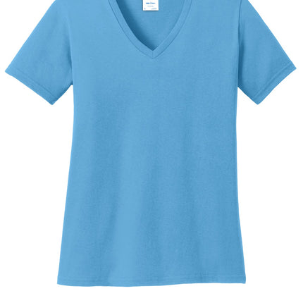 Port & Company ®  Women's Core Cotton V-Neck Tee. LPC54V