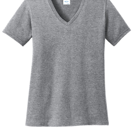 Port & Company ®  Women's Core Cotton V-Neck Tee. LPC54V
