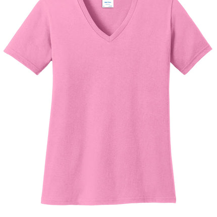Port & Company ®  Women's Core Cotton V-Neck Tee. LPC54V