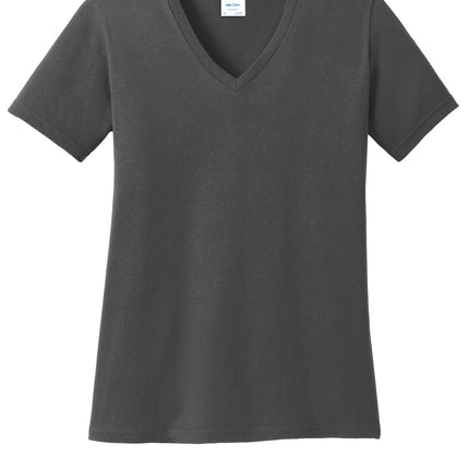 Port & Company ®  Women's Core Cotton V-Neck Tee. LPC54V