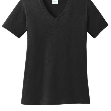 Port & Company ®  Women's Core Cotton V-Neck Tee. LPC54V