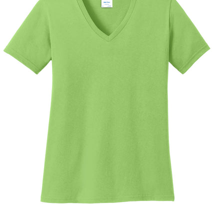 Port & Company ®  Women's Core Cotton V-Neck Tee. LPC54V