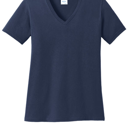 Port & Company ®  Women's Core Cotton V-Neck Tee. LPC54V