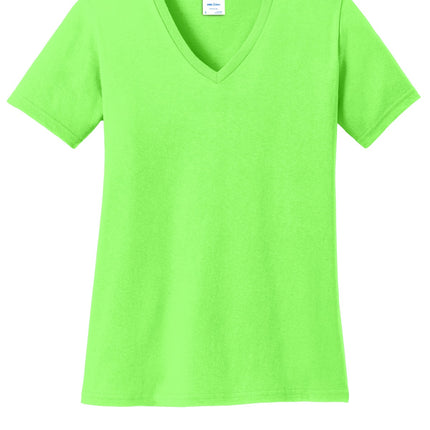 Port & Company ®  Women's Core Cotton V-Neck Tee. LPC54V