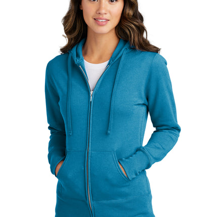 Port & Company ®  Women's Core Fleece Full-Zip Hooded Sweatshirt. LPC78ZH