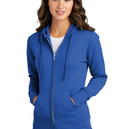 Port & Company ®  Women's Core Fleece Full-Zip Hooded Sweatshirt. LPC78ZH