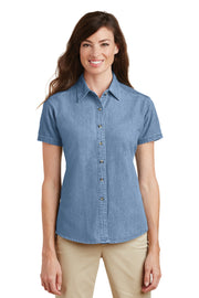 Port & Co Women's Short Sleeve Value Denim Shirt LSP11