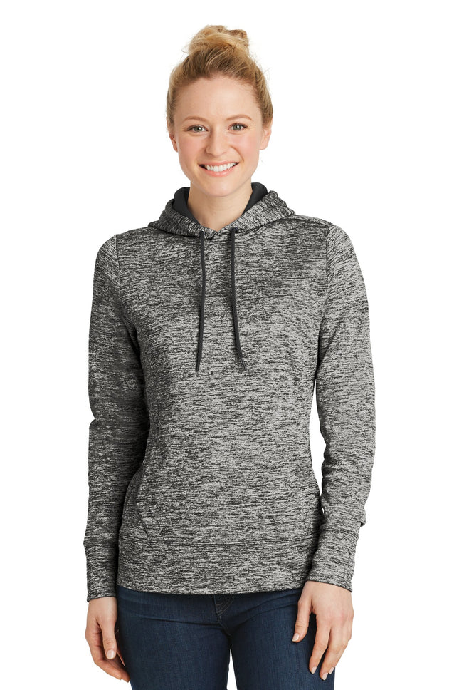 Sport-Tek ®  Women's PosiCharge ®  Electric Heather Fleece Hooded Pullover. LST225