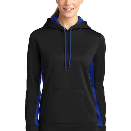 Sport-Tek ®  Women's Sport-Wick ®  Fleece Colorblock Hooded Pullover. LST235