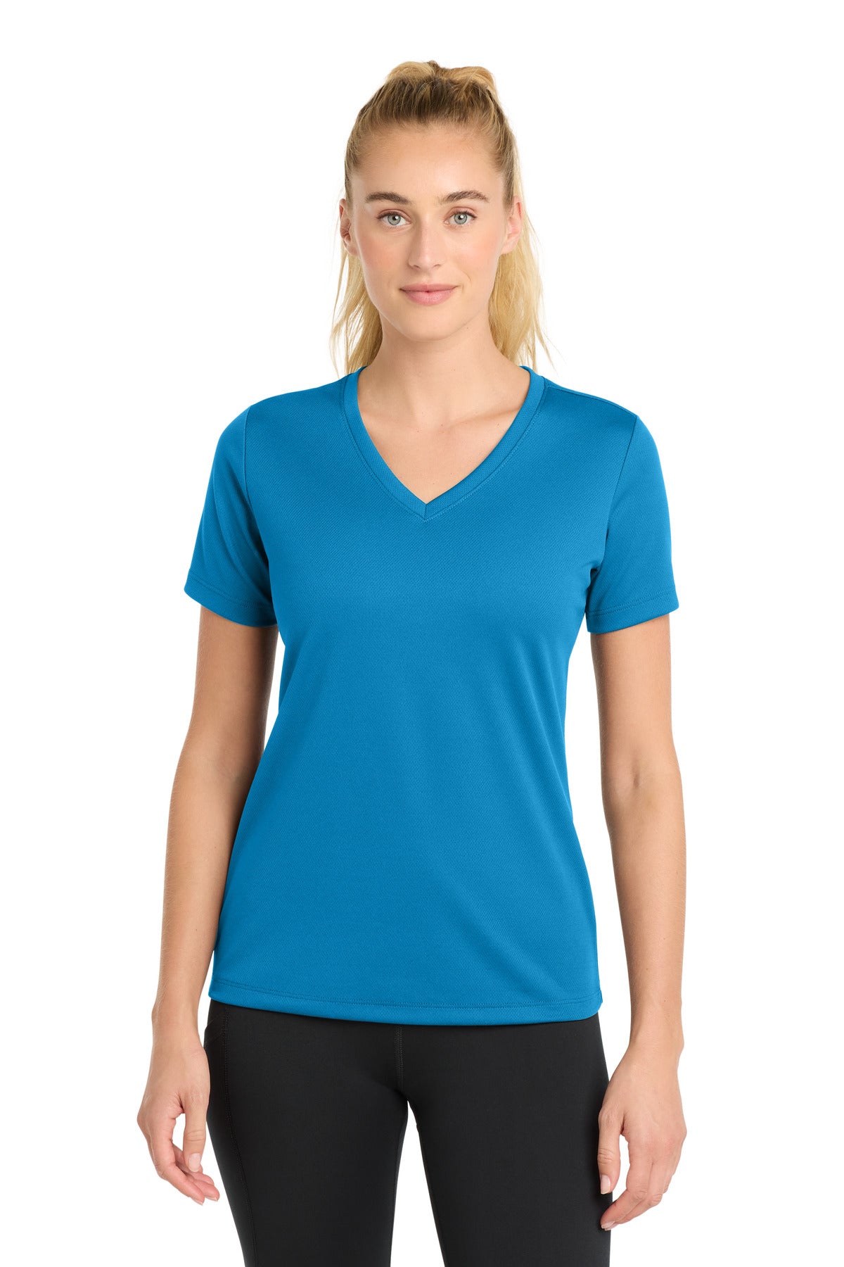 Sport-Tek® Women's PosiCharge® RacerMesh® V-Neck Tee LST340