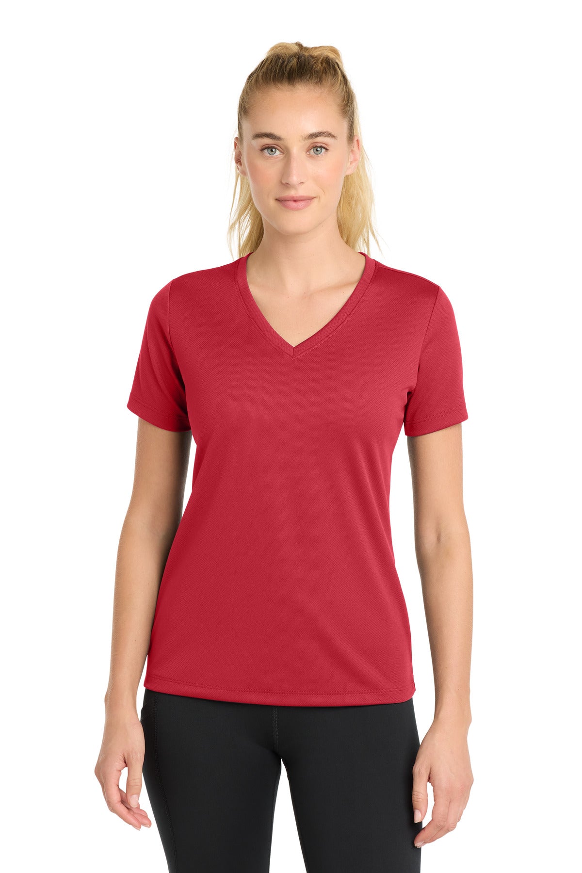 Sport-Tek® Women's PosiCharge® RacerMesh® V-Neck Tee LST340