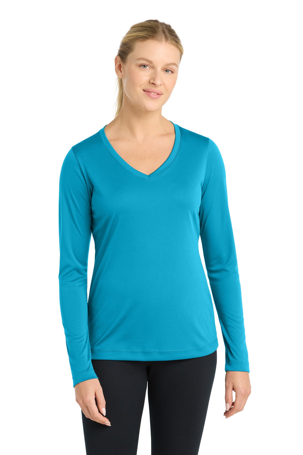 Sport-Tek® Women's Long Sleeve PosiCharge® Competitor V-Neck Tee LST353LS