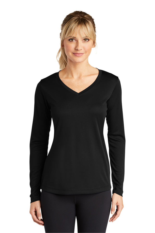 Sport-Tek ®  Women's Long Sleeve PosiCharge ®  Competitor™  V-Neck Tee. LST353LS