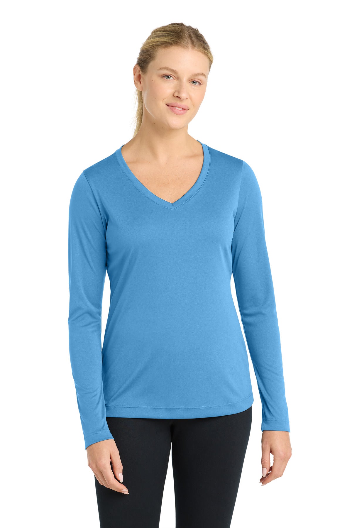 Sport-Tek® Women's Long Sleeve PosiCharge® Competitor V-Neck Tee LST353LS