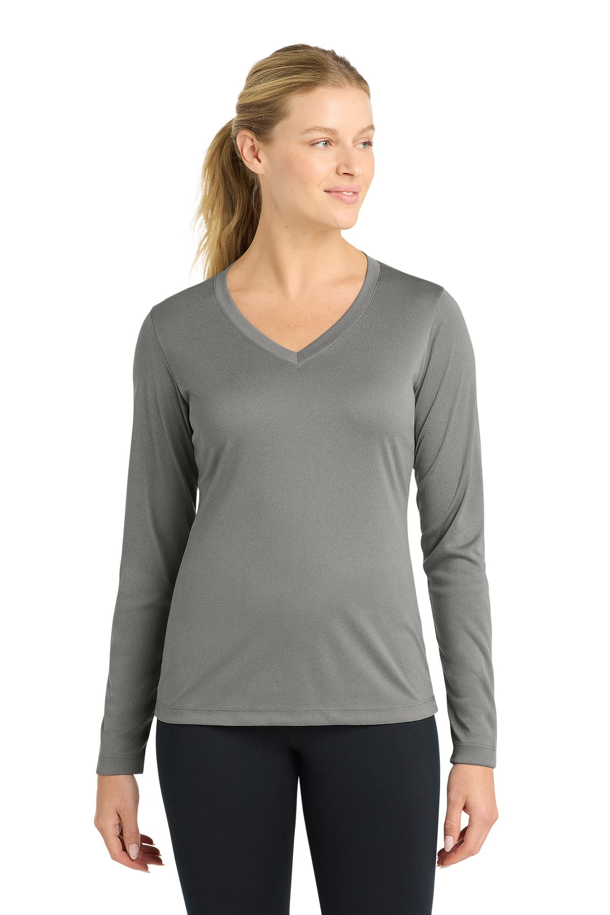 Sport-Tek® Women's Long Sleeve PosiCharge® Competitor V-Neck Tee LST353LS